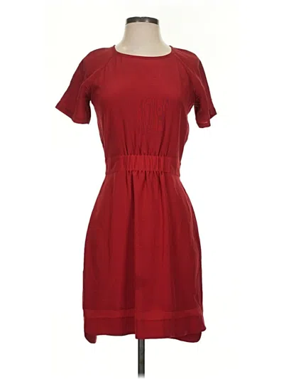 Pre-owned Madewell Casual Dress In Burgundy