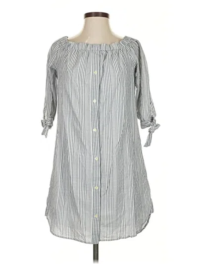 Pre-owned Madewell Casual Dress In Gray