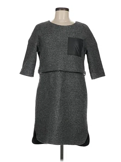 Pre-owned Madewell Casual Dress In Gray