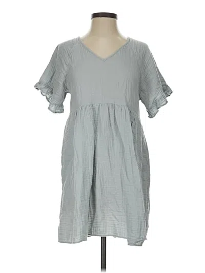 Pre-owned Madewell Casual Dress In Gray