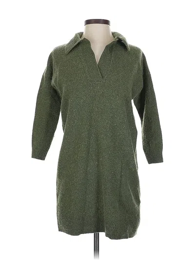 Pre-owned Madewell Casual Dress In Green