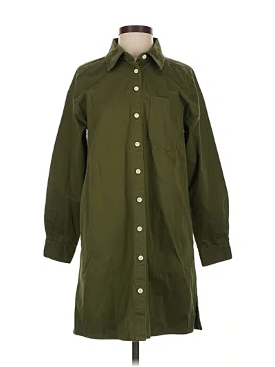 Pre-owned Madewell Casual Dress In Green