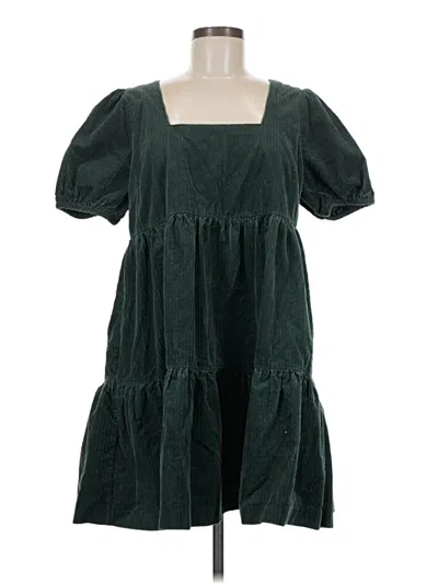 Pre-owned Madewell Casual Dress In Green