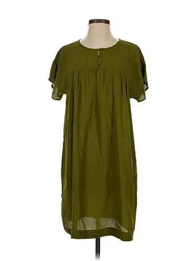 Pre-owned Madewell Casual Dress In Green