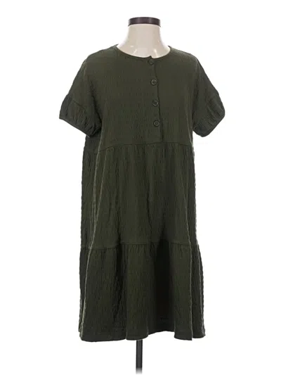 Pre-owned Madewell Casual Dress In Green