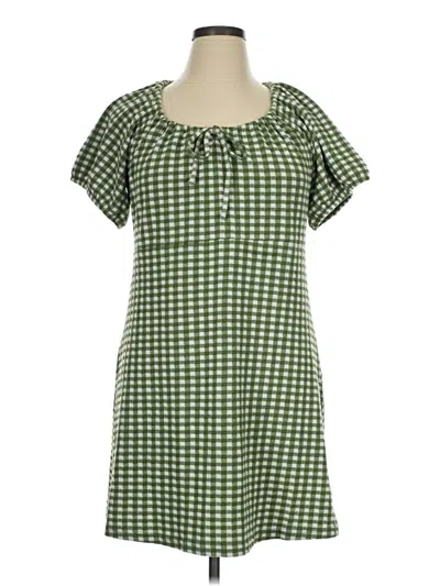 Pre-owned Madewell Casual Dress In Green