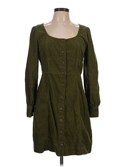 Pre-owned Madewell Casual Dress In Green