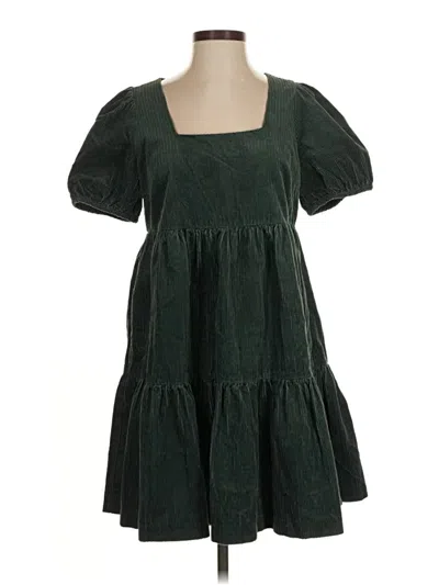 Pre-owned Madewell Casual Dress In Green