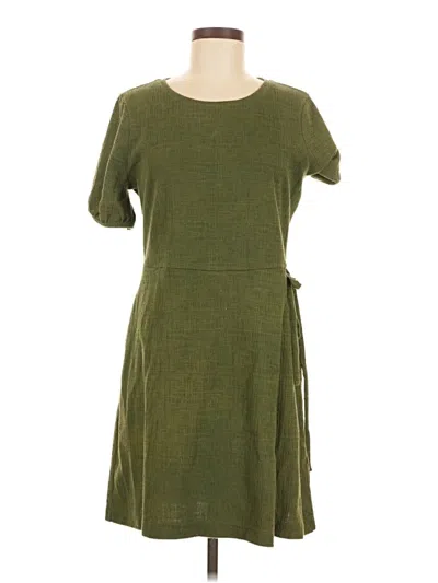 Pre-owned Madewell Casual Dress In Green