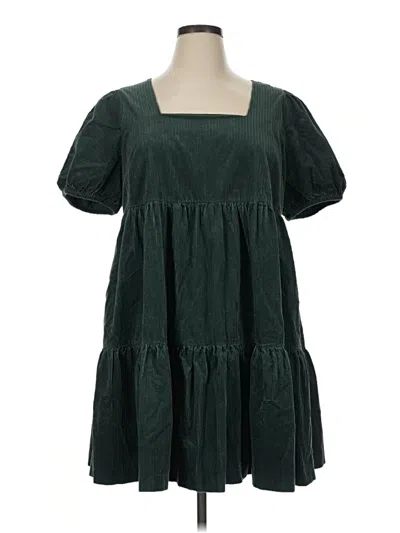 Pre-owned Madewell Casual Dress In Green