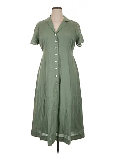 Pre-owned Madewell Casual Dress In Green