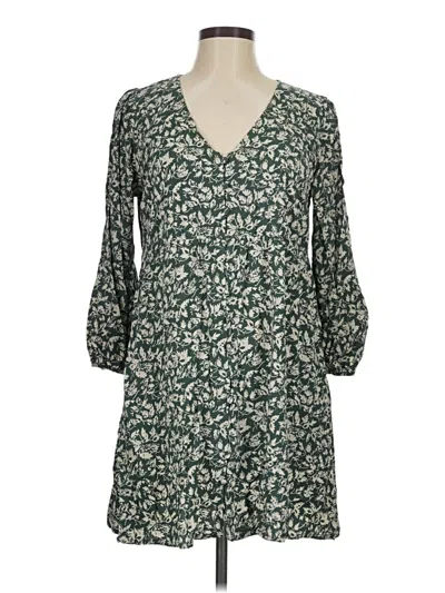 Pre-owned Madewell Casual Dress In Green