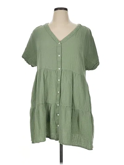 Pre-owned Madewell Casual Dress In Green