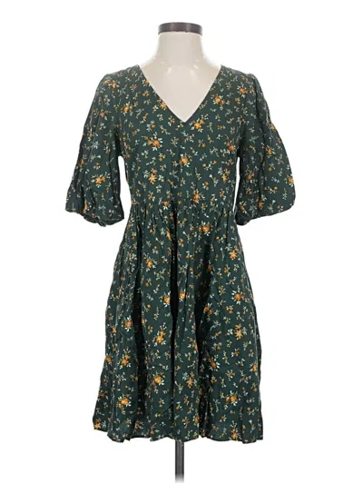 Pre-owned Madewell Casual Dress In Green