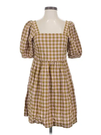 Pre-owned Madewell Casual Dress In Green