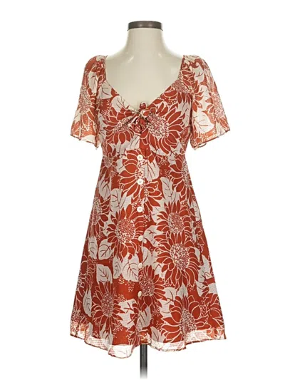 Pre-owned Madewell Casual Dress In Orange