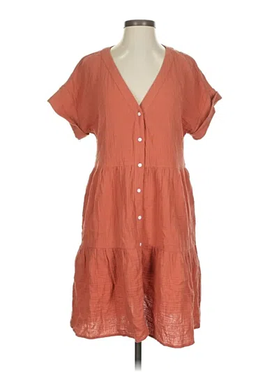 Pre-owned Madewell Casual Dress In Orange