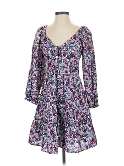 Pre-owned Madewell Casual Dress In Purple