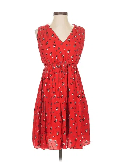 Pre-owned Madewell Casual Dress In Red