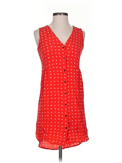 Pre-owned Madewell Casual Dress In Red