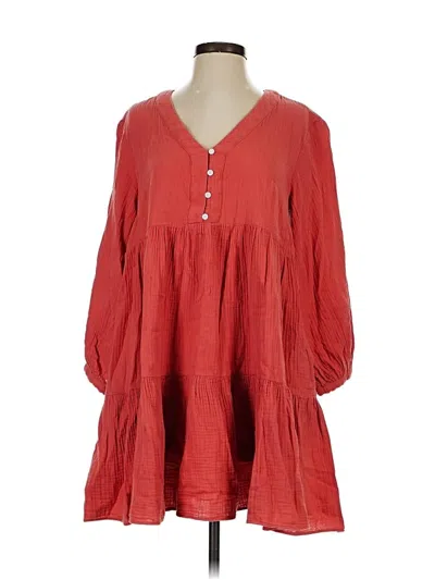 Pre-owned Madewell Casual Dress In Red