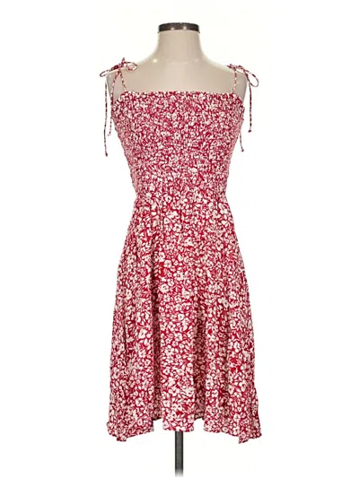 Pre-owned Madewell Casual Dress In Red