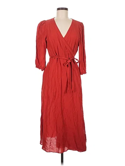 Pre-owned Madewell Casual Dress In Red
