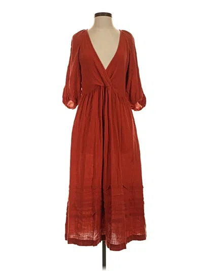 Pre-owned Madewell Casual Dress In Red