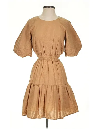 Pre-owned Madewell Casual Dress In Tan