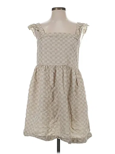 Pre-owned Madewell Casual Dress In Tan