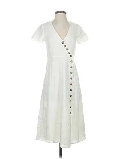 Pre-owned Madewell Casual Dress In White