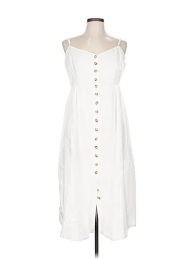 Pre-owned Madewell Casual Dress In White