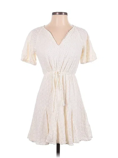 Pre-owned Madewell Casual Dress In White