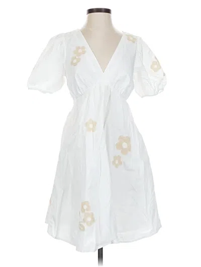 Pre-owned Madewell Casual Dress In White