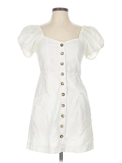 Pre-owned Madewell Casual Dress In White