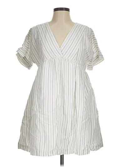 Pre-owned Madewell Casual Dress In White