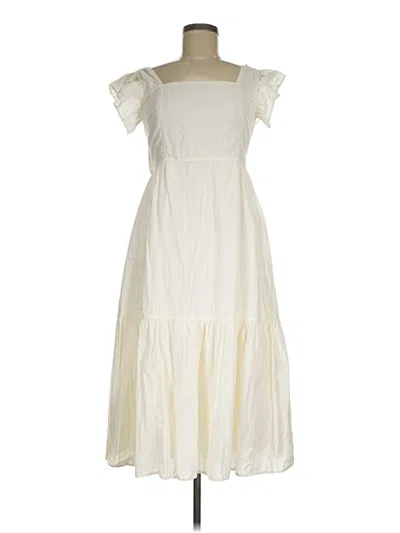 Pre-owned Madewell Casual Dress In White