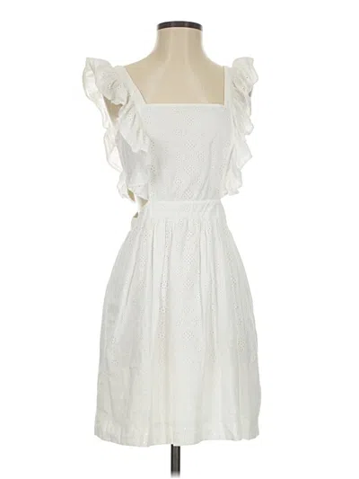 Pre-owned Madewell Casual Dress In White