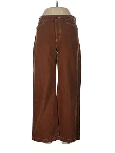 Pre-owned Madewell Casual Pants In Brown