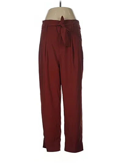 Pre-owned Madewell Casual Pants In Burgundy