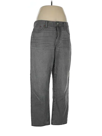 Pre-owned Madewell Casual Pants In Gray