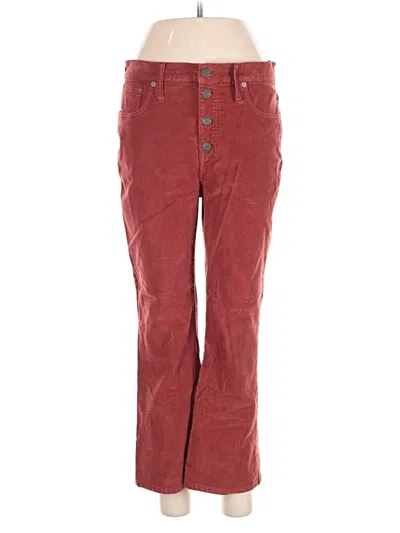 Pre-owned Madewell Casual Pants In Red