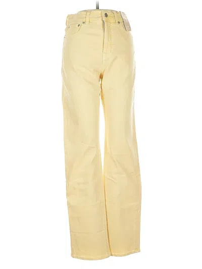 Pre-owned Madewell Casual Pants In Yellow