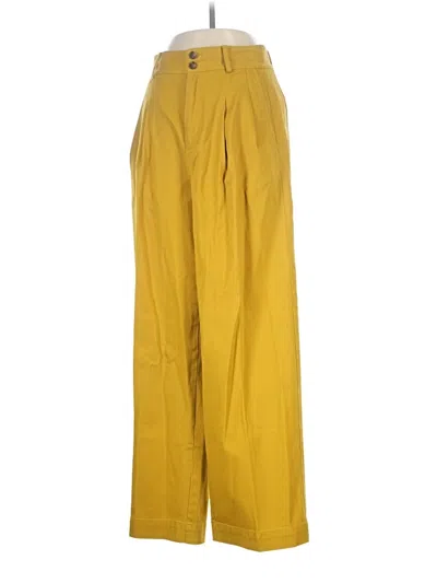 Pre-owned Madewell Casual Pants In Yellow