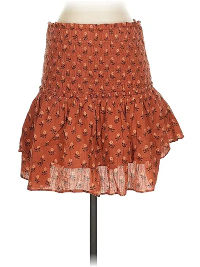 Pre-owned Madewell Casual Skirt In Brown