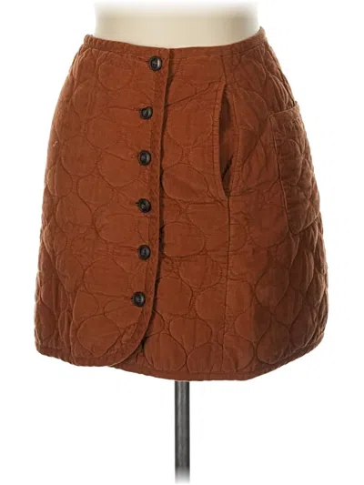 Pre-owned Madewell Casual Skirt In Brown