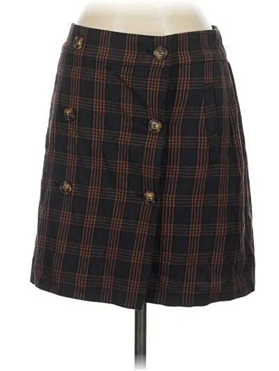Pre-owned Madewell Casual Skirt In Brown