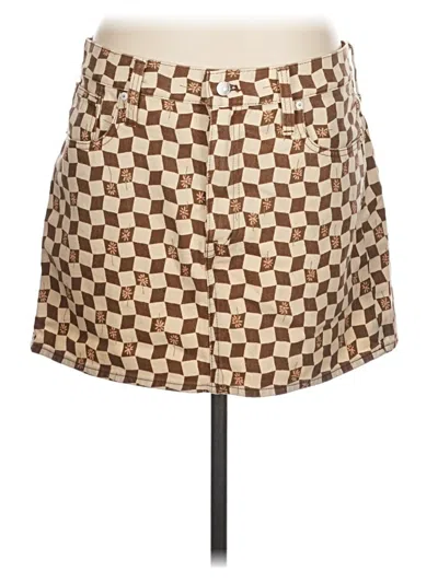 Pre-owned Madewell Casual Skirt In Brown