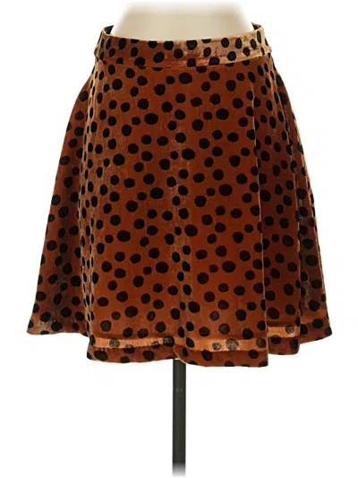 Pre-owned Madewell Casual Skirt In Brown