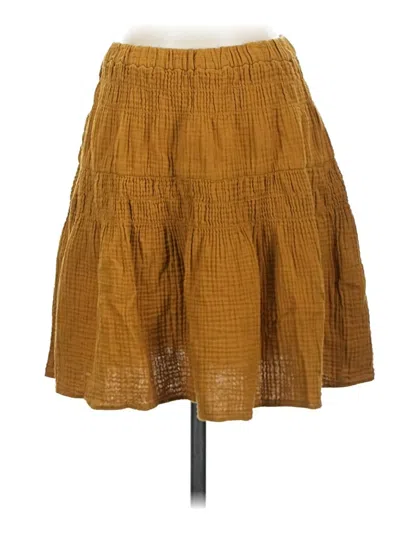 Pre-owned Madewell Casual Skirt In Brown